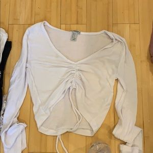 White forever 21 long sleeve